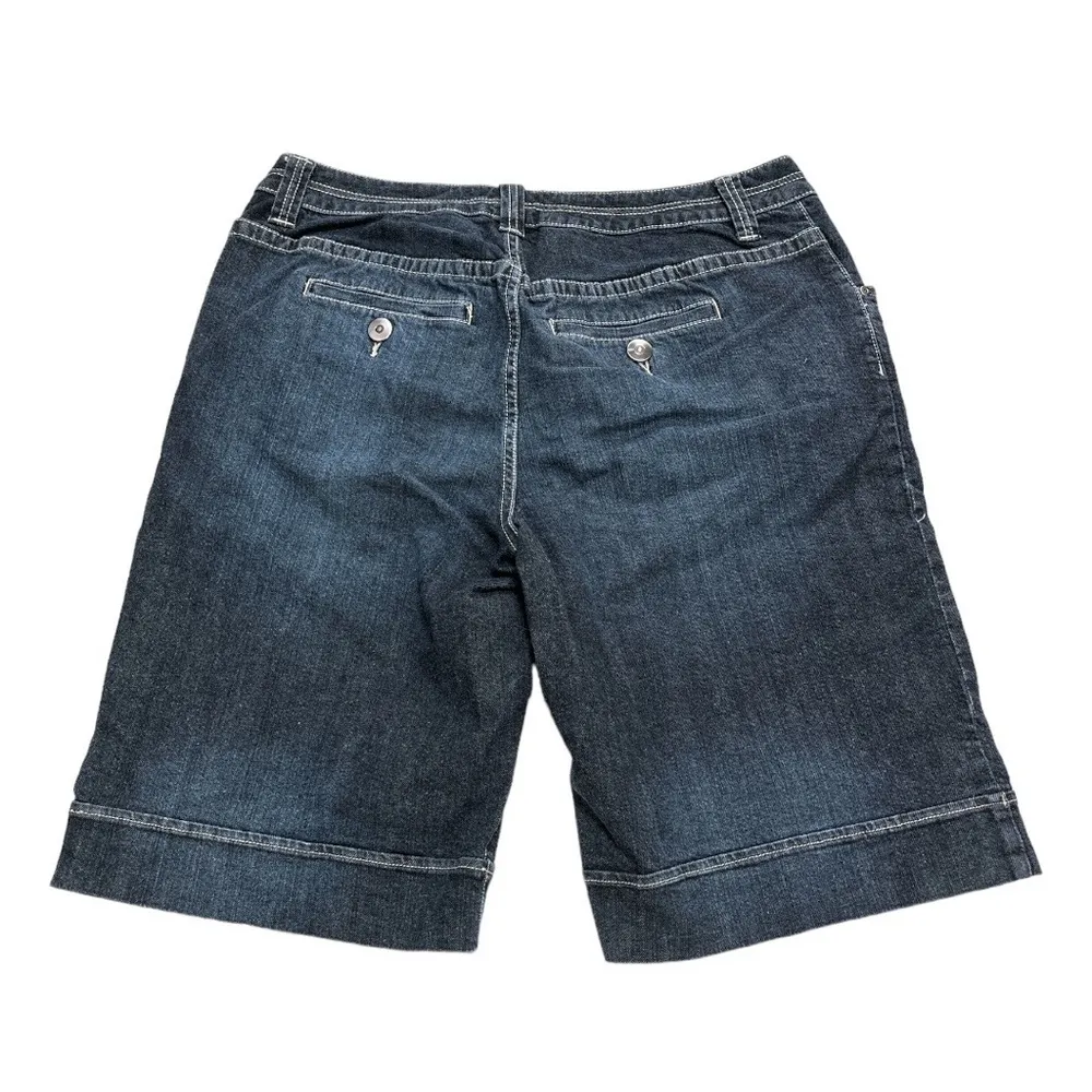 Lane Bryant High Waist Jean Shorts Dark Blue Size 18 - Image 2