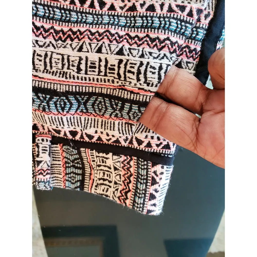 The Limited Tribal Print Women's Size OR Multicolor Cotton Blend Shorts - Image 5