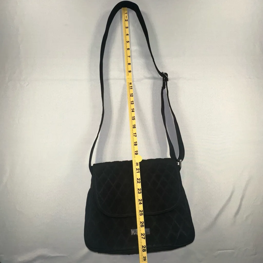 Vera Bradley Purse Crossbody Black Quilted - Image 11