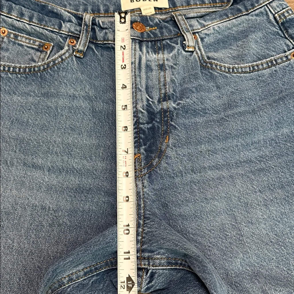 Boden High Rise Barrel Ankle Blue Jeans Size 28 - Image 10