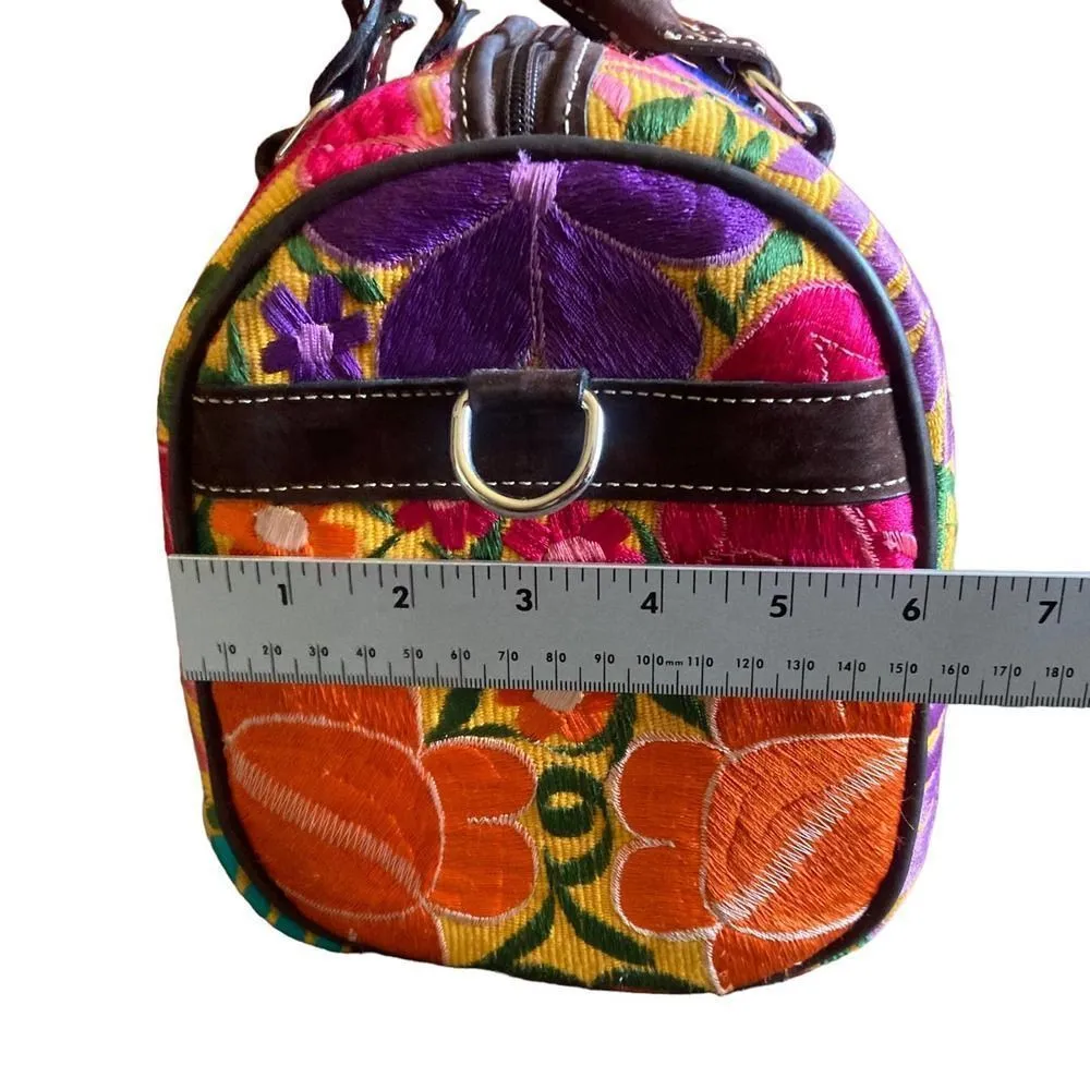 Mexican Embroidered Floral Handbag - Image 12