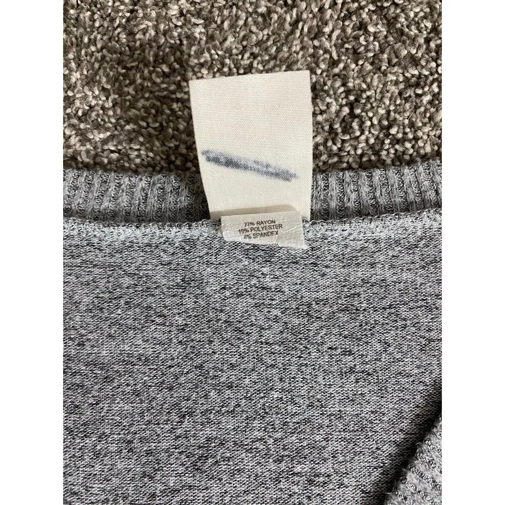 Freeloader Gray High-Low V-Neck Oversized Sweater Size M - Image 6