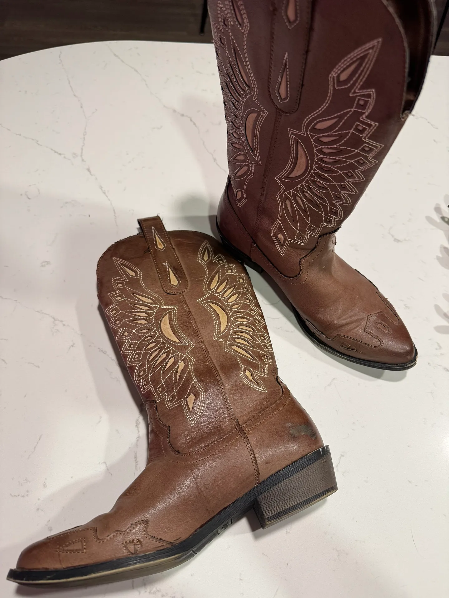 Brown Western Boot Size 8.5 - Image 5