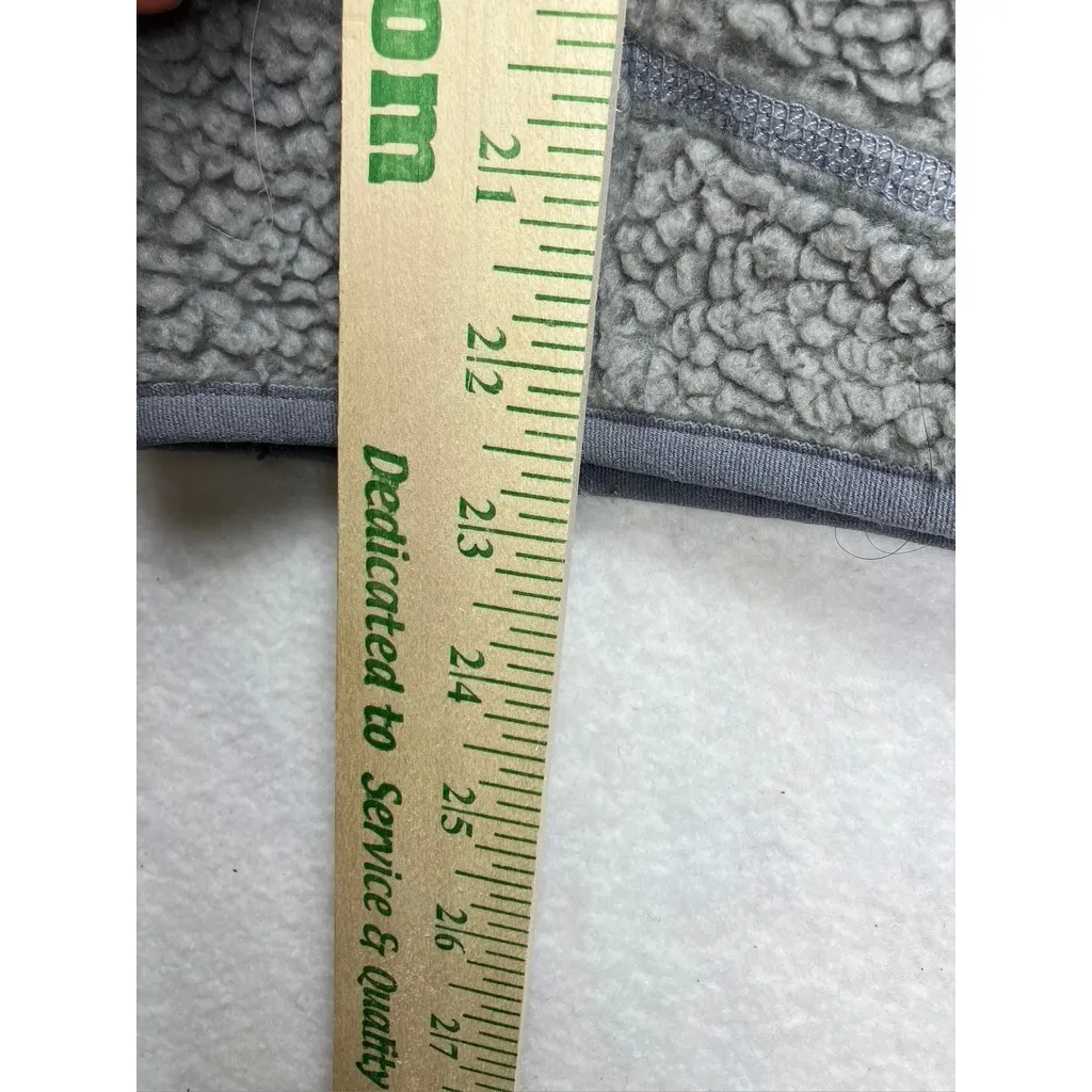 Patagonia Los Gatos Gray Sherpa Fleece Jacket Full Zip Womens Size Small Outdoor - Image 4