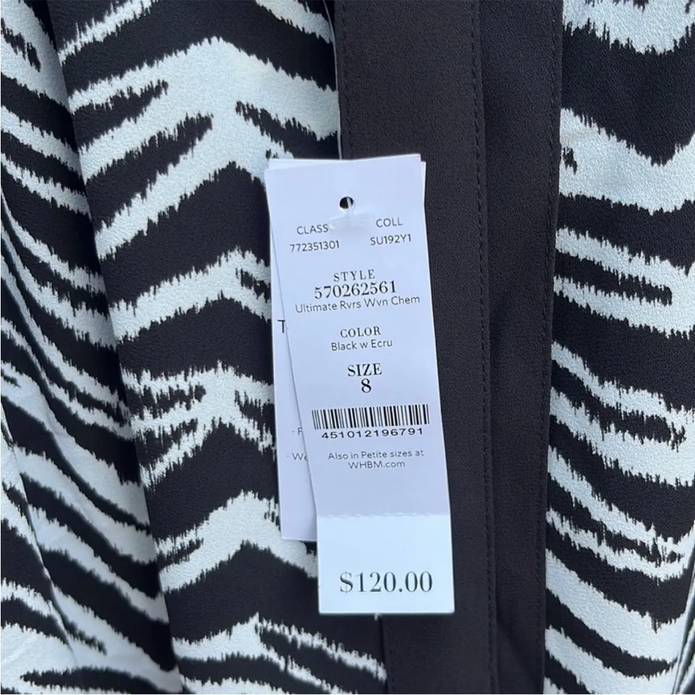 NWT White House Black Market Ultimate Reversible Geo/Solid Shift Dress - Image 12