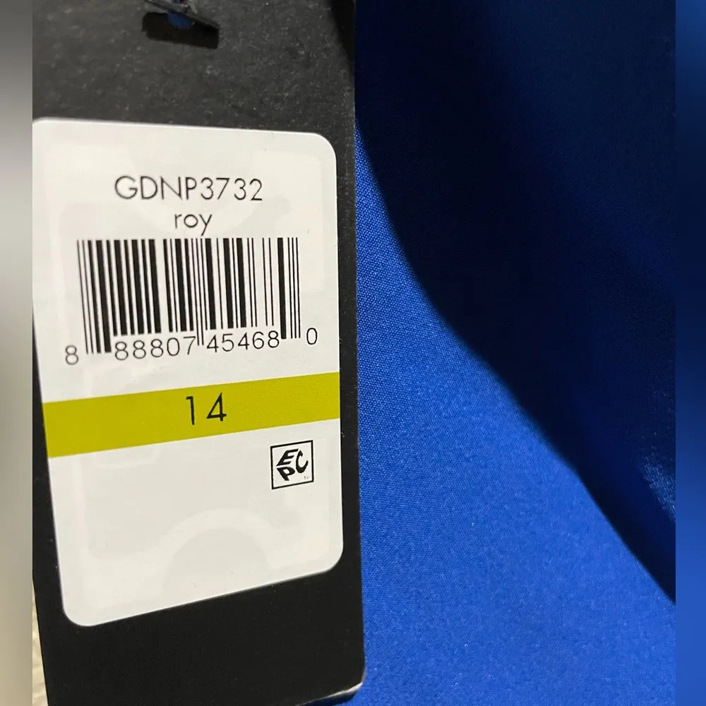 NWT Guess Soft Touch Mini Ruffle Blue Dress Size 14 - Image 10