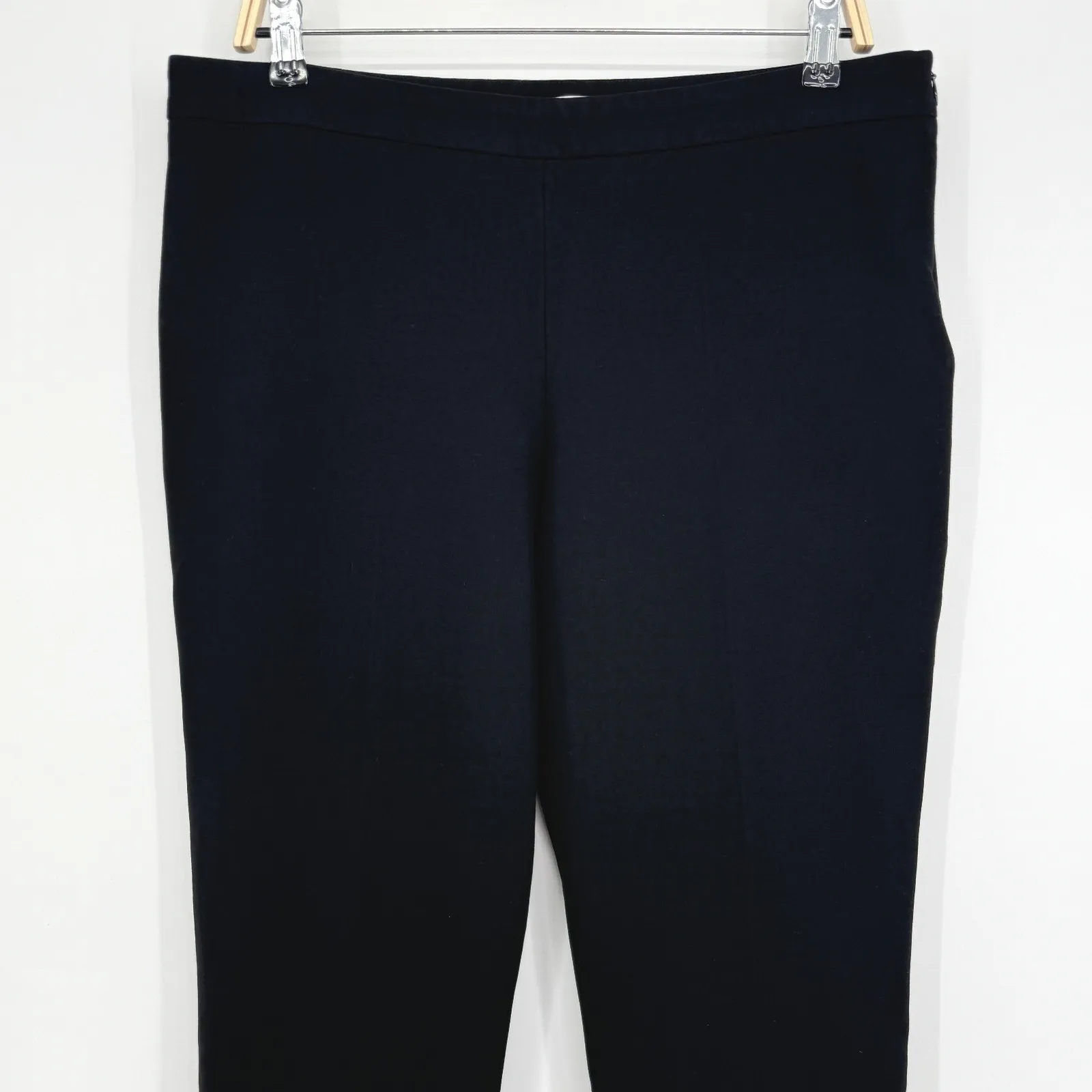 Hugo Boss Slim Fit Ankle Pant Size 10 Black Stretch Trousers Minimalist Workwear - Image 4