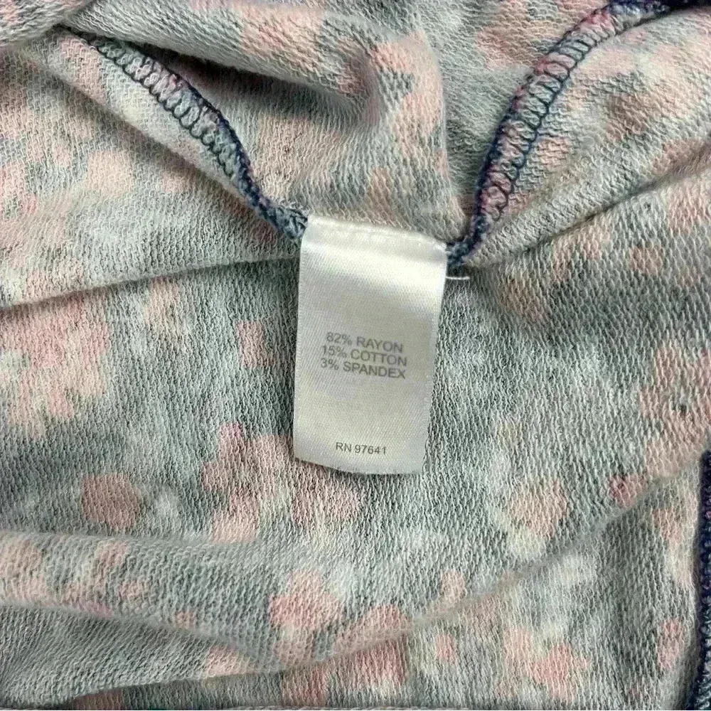 J. Jill Women's Floral Long Sleeve Blouse Blue/pink Size L - Image 9