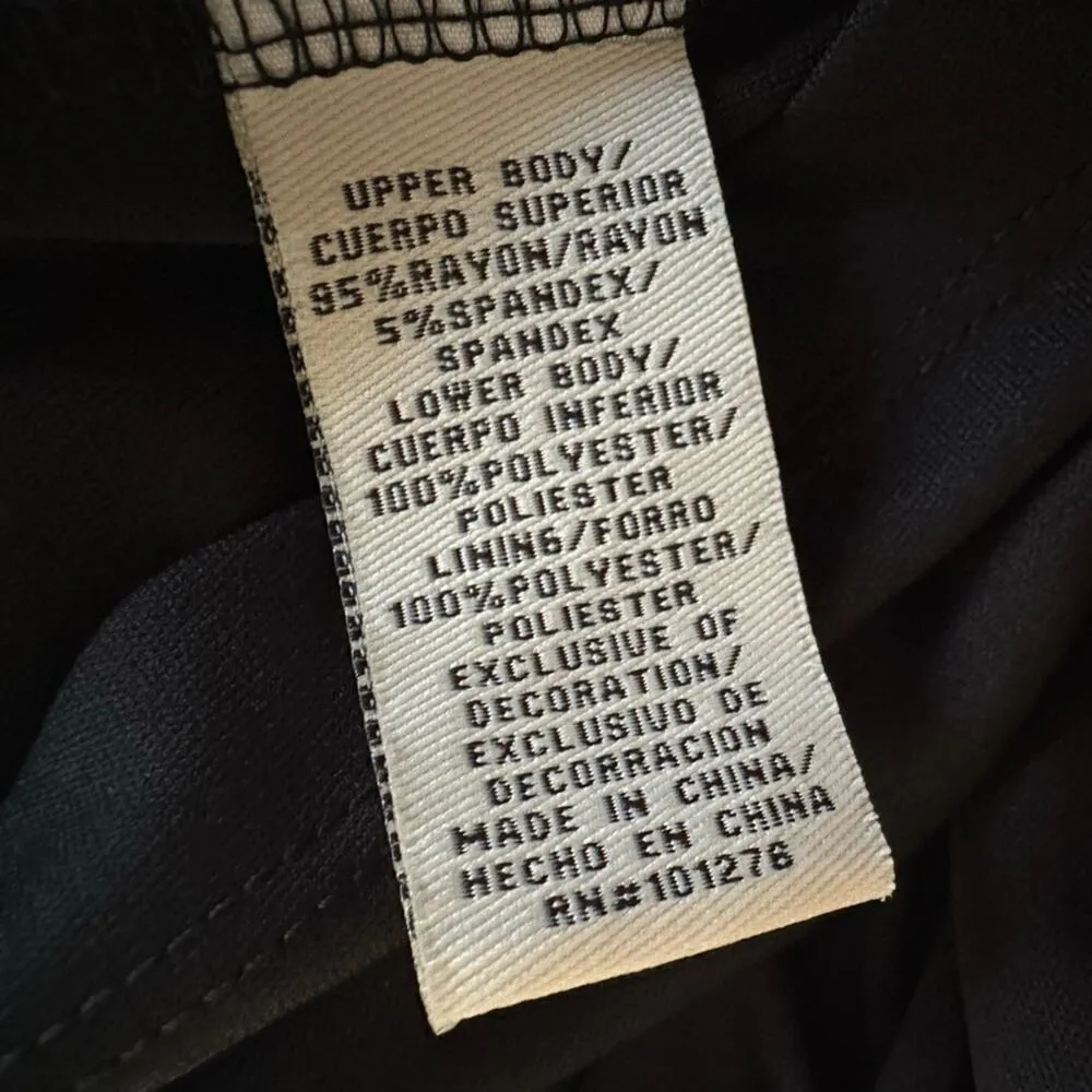 Vintage Babydoll Black 3D Empire Top Witchy Goth Grunge Sheer Sleeves Whimsygoth Size M - Image 6