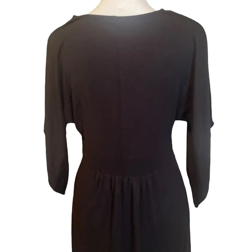 Isabel Maternity Black V-Neck Maxi Dress Size XS - Image 6