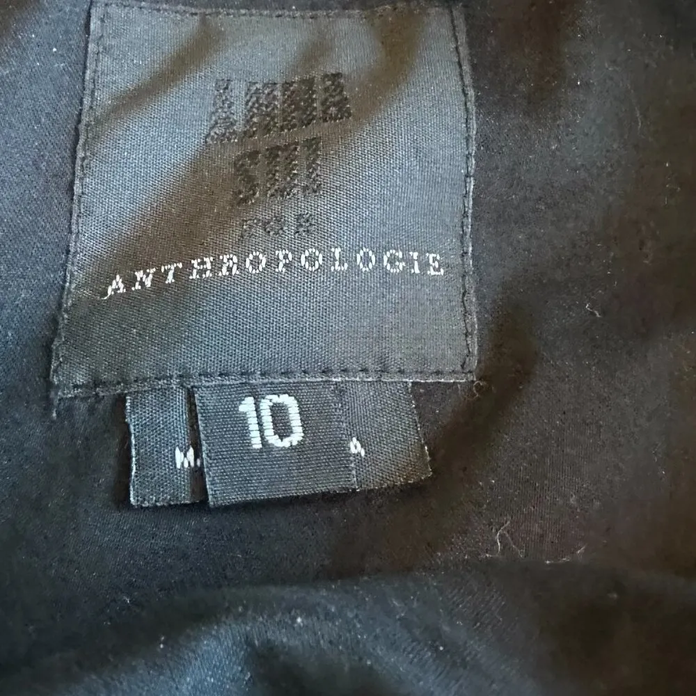 Anna Sui Anthropologie Tesserae Mosaic Beaded A-Line Dress Tribal Party Size 10 - Image 11