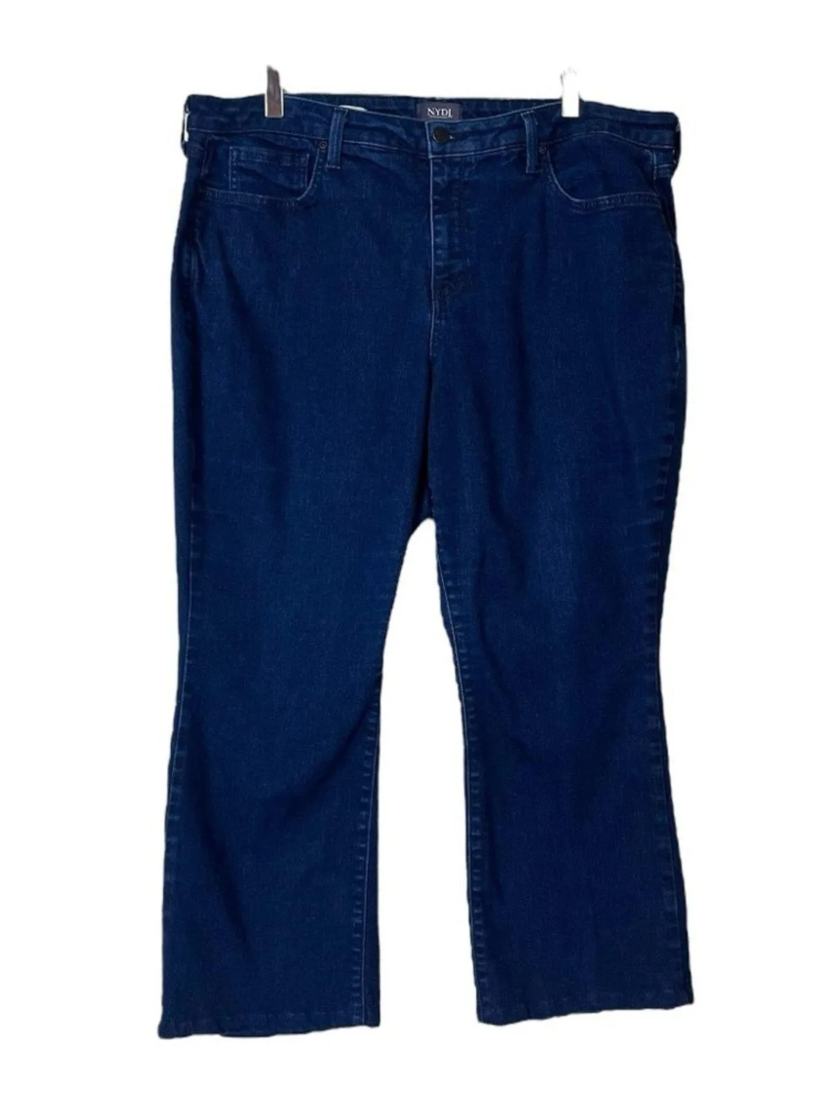 NYDJ Barbara Bootcut Crop Jeans Mid Rise Dark Wash Slimming Women’s Size 18W - Image 6