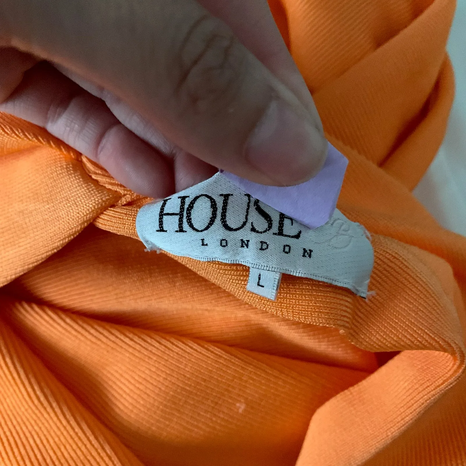 House of CB Clemence Maxi Orange Bandage Dress Womens Large - Image 16