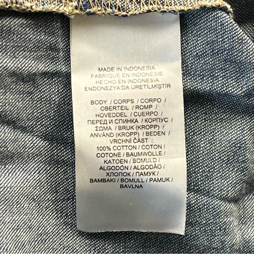 Lauren Ralph Lauren Blue Denim Sleeveless Dress‎ Womens SZ 14 Belted Western NEW - Image 5