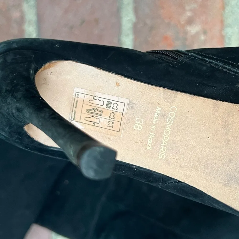 38 Cosmoparis black high thigh suede stiletto boots - Image 2