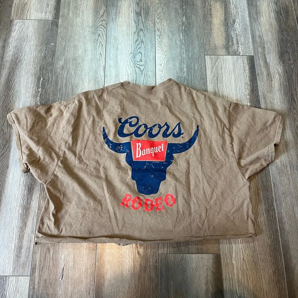 Coors  Banquet Cropped T-Shirt - Image 2