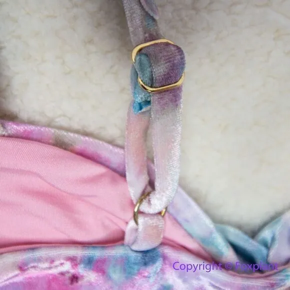 NEW‎ Beach Riot Free People Poppy Bikini Top candy skies tie dye, M - Image 9