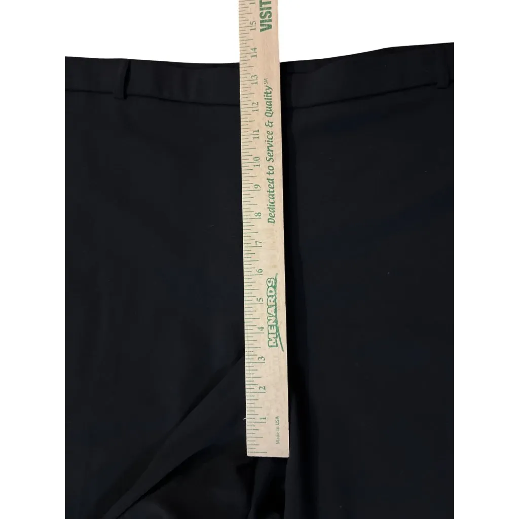 Briggs New York Pants Womens 24WS Short Black Slacks Flat Front Used - Image 10