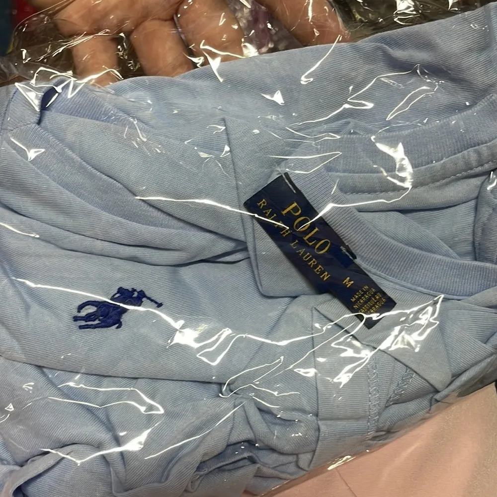 Polo Ralph Lauren V Neck Light Blue Tee k - Image 6