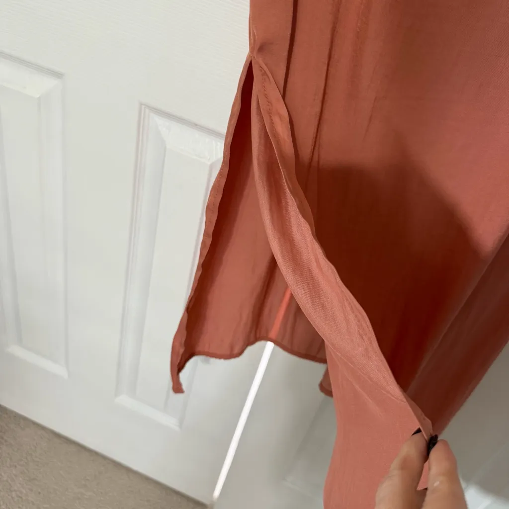 Banana Republic Sleeveless Maxi Dress in Warm Terracotta Size 4 Petite - Image 7