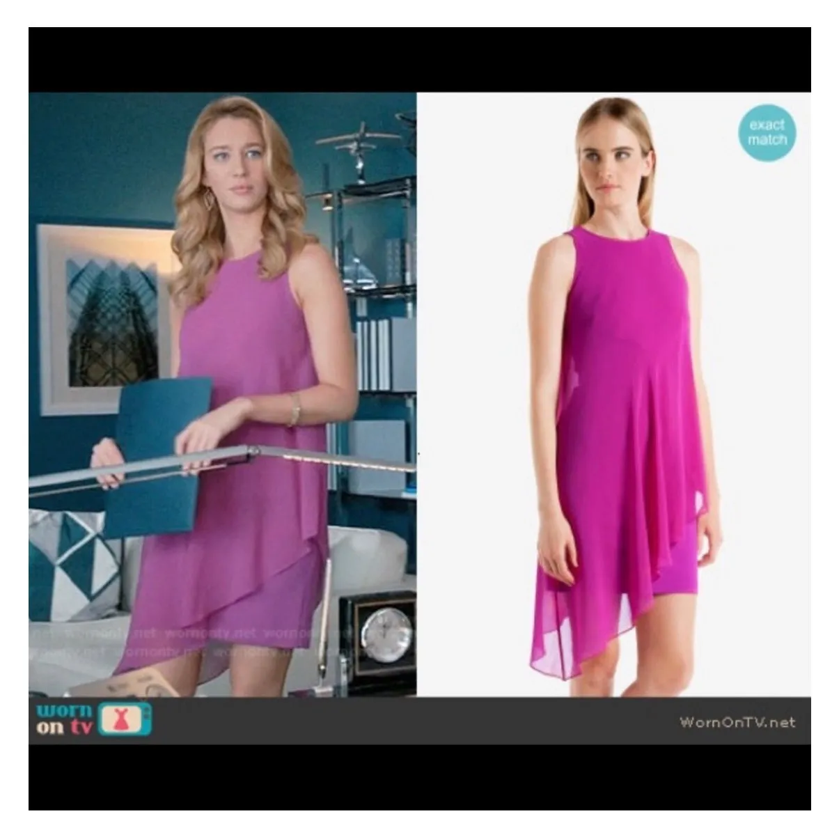 Ted Baker Locie Sheer Asymmetric Chiffon Overlay Mini Dress Small Cocktail Sheer - Image 9