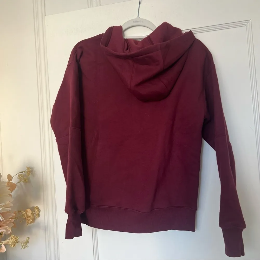 Zella Cara Cotton Blend Hoodie in Burgundy Red Size XXS NWT - Image 6