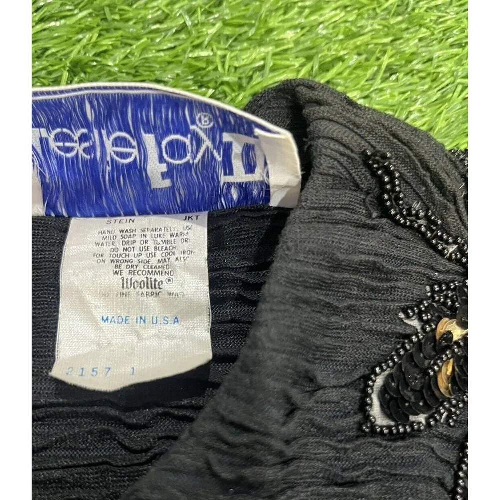 Leslie‎ Fay Vintage 1990s Womens Autumn Fall Leaves Sequin  Top  Xl - Image 5