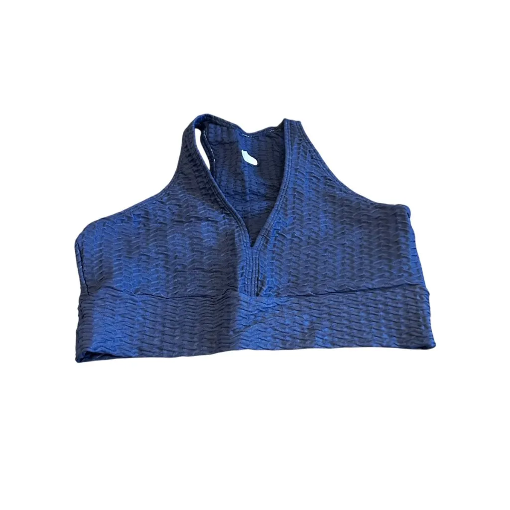 Booty by Brabants Dark Blue Two Piece Workout Set Bra Top Leggings Size Small - Image 2