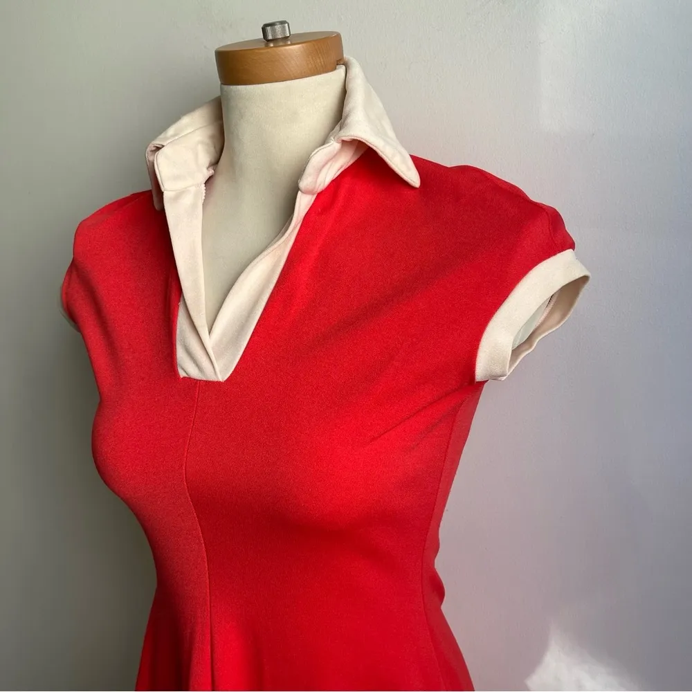 Vintage 70s Ruffinwear Clovis Ruffin Red Short Sleeve A - Image 5