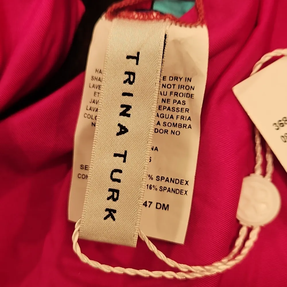 💕TRINA TURK💕 Medallion High Waist Bikini Bottom ~ Pink Medallion Print 8 NWT - Image 9