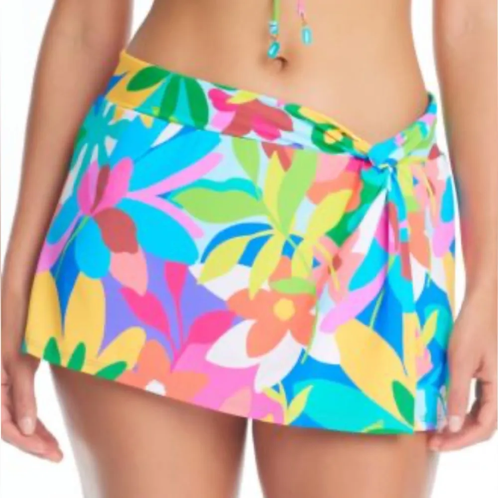 Bleu Rod Beattie Life of The Party Bikini Top + Away We Go Side-Drape Swim Skirt - Image 3