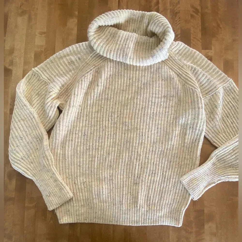 FREE PEOPLE Leo Tunic Sweater XS $168 Retail Oversized Yellow Multicolored‎ NWOT - Image 6