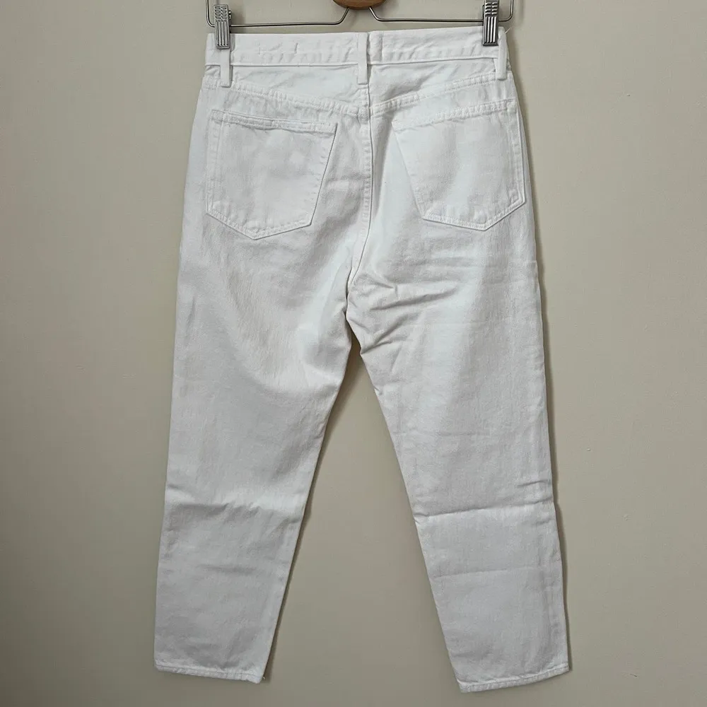 Frame Le Stevie Crop Jeans Women's White Size 23 - Image 2