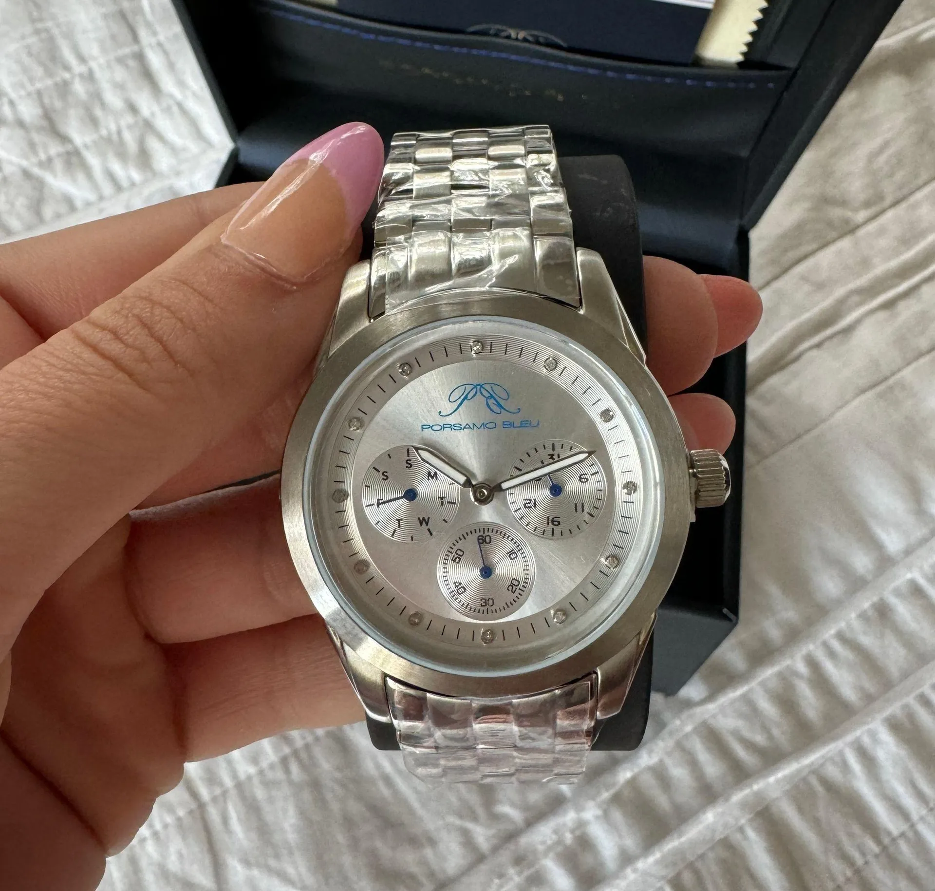 Porsamo Bleu Diana Luxury Diamond Women's Silver - Image 5