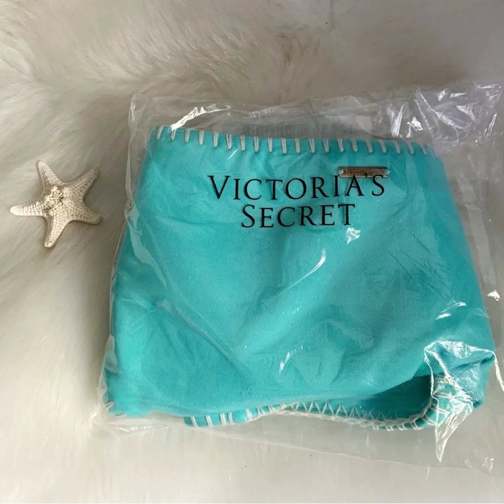 Victoria’s Secret Nwt Aqua The Cheeky Hipster Stitched Swim Bikini Bottom L - Image 5