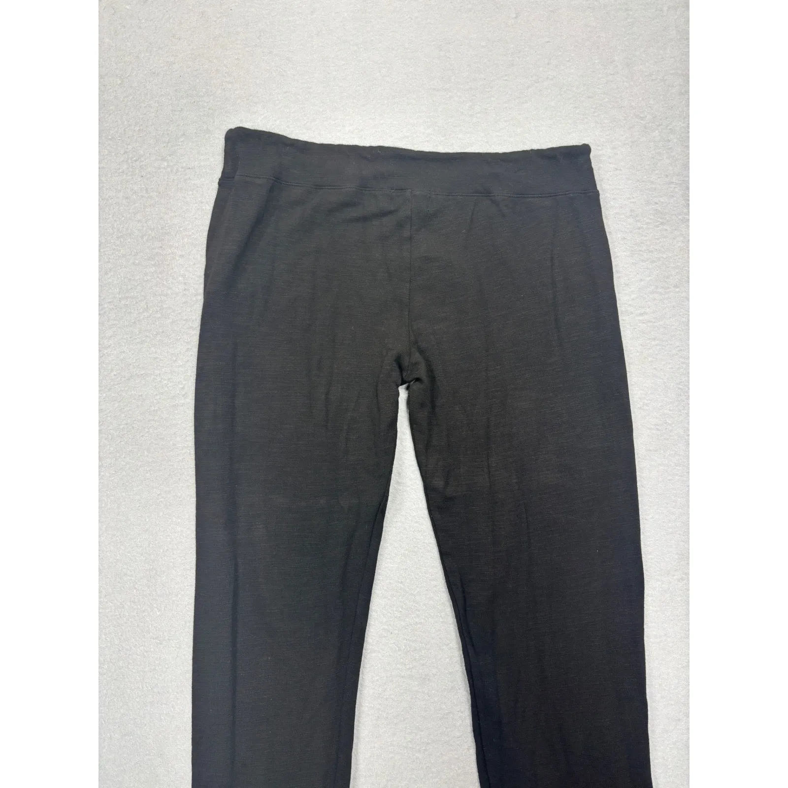 MONROW Medium Black Long Sleeve Crop Top Sweatshirt & Jogger Pants Supersoft Set - Image 9