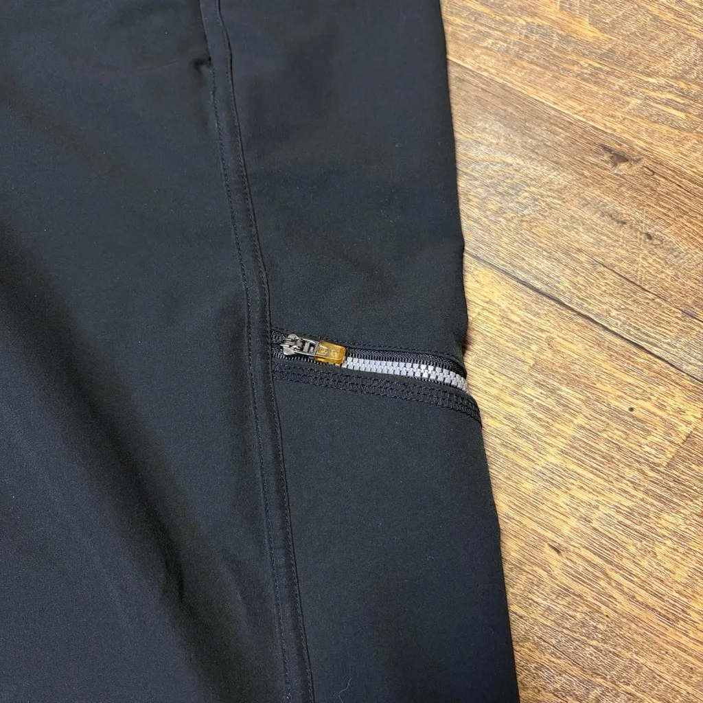 Title Nine Genie Hiking Pants Women 12 Black Stretchy Soft-shell Water Resistant - Image 5