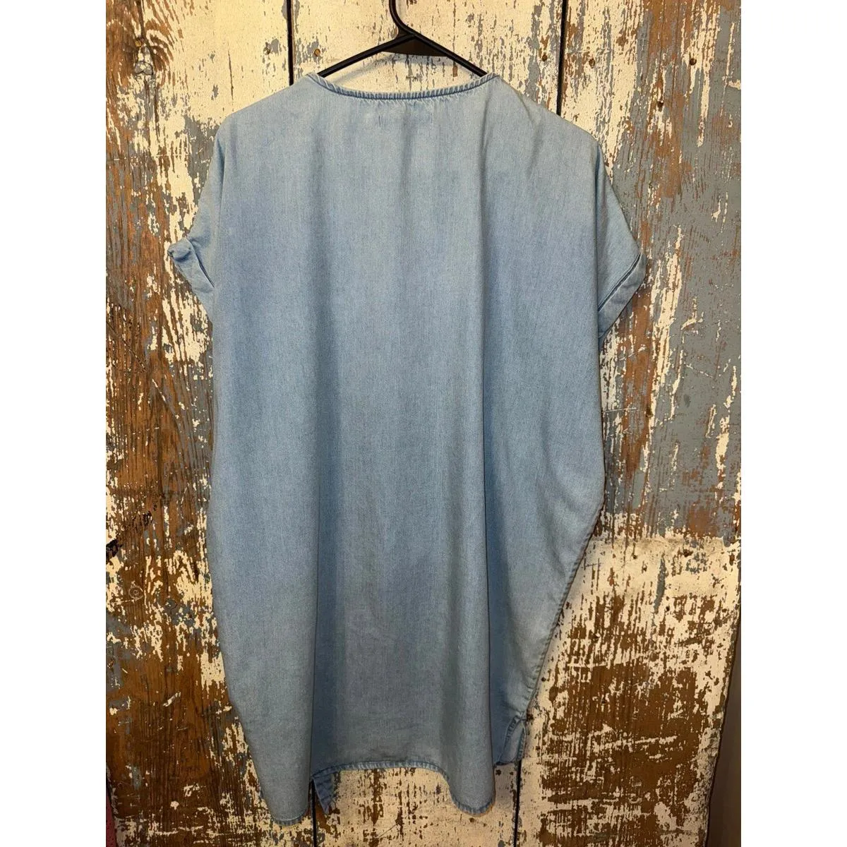 All Saints denim tie-waist dress, knee-length, size small - Image 8