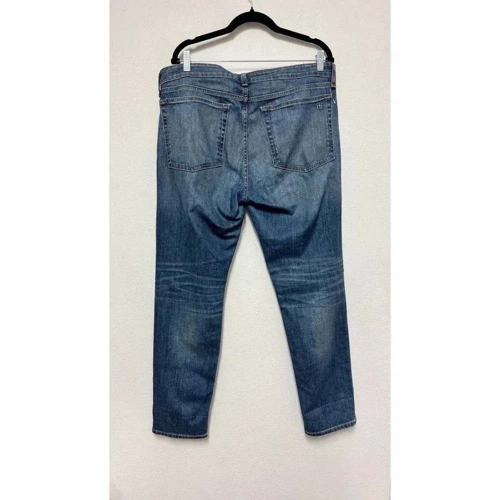 NWOT $225 Rag & Bone Dre Low-Rise Boyfriend Slim Fit Dark Indigo Jean - Image 7