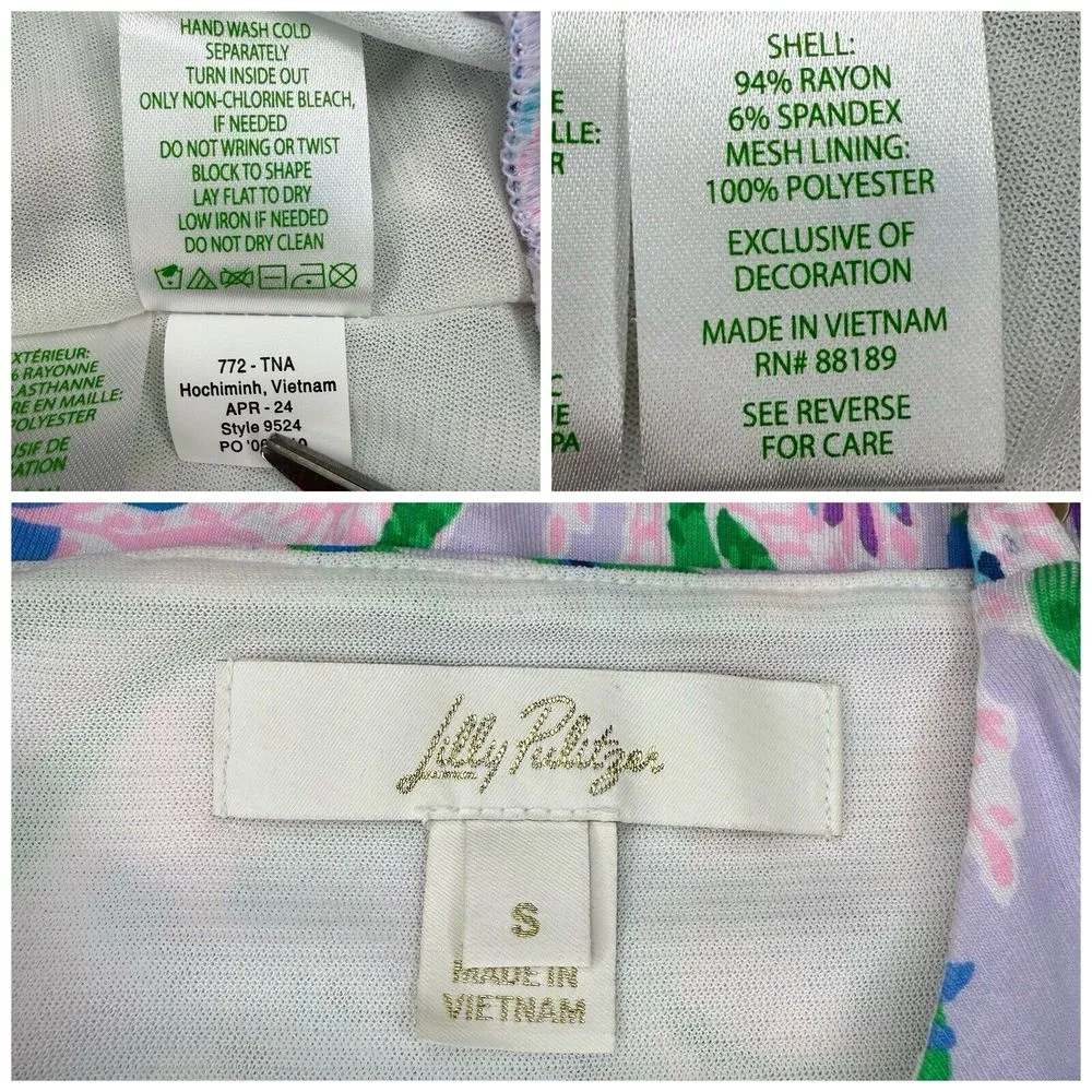 NWOT Lilly Pulitzer‎ Top S Cannavale Spaghetti Strap Cami Shirt Blouson Tank New - Image 8