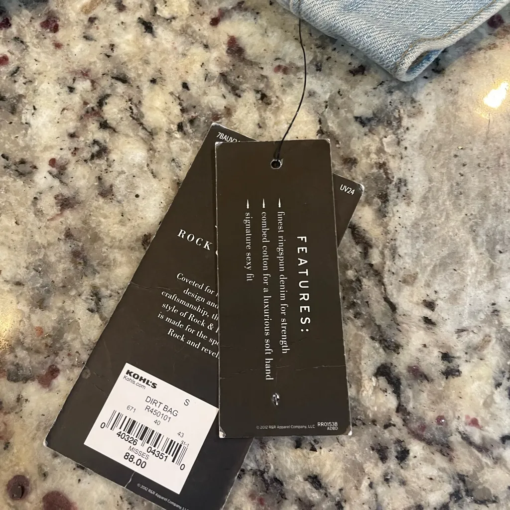 Rock & Republic Studded Light Blue Jean Jacket - Image 2