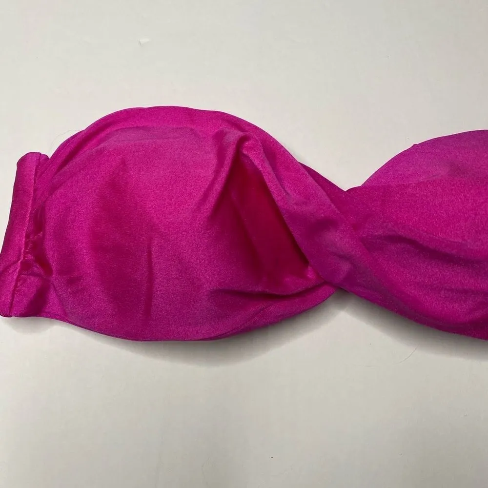 Luli Fama Twist Bandeau Bikini Top - Image 2