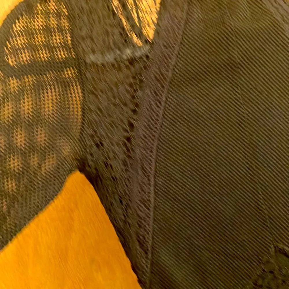 H&M black lace and mesh body con dress - Image 15