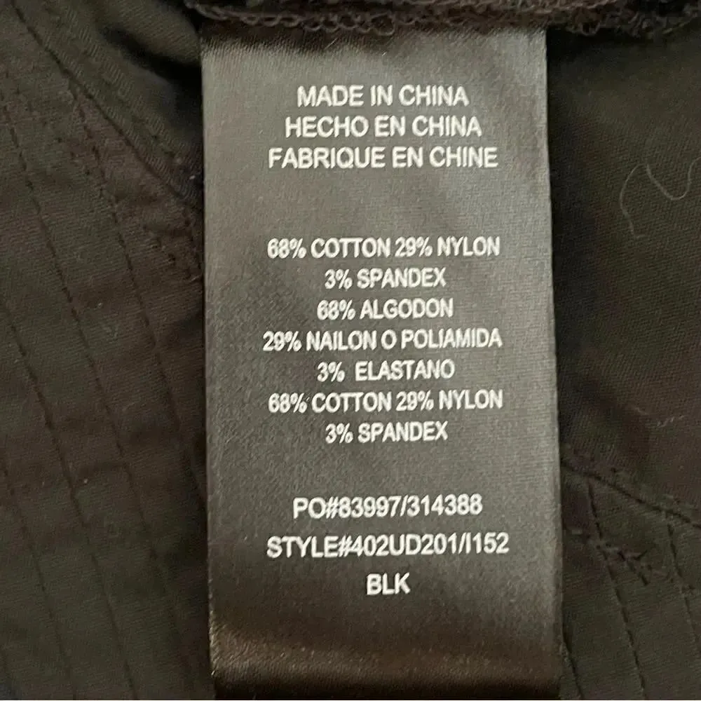 Bebe Black Puff Sleeves Silver Button Down Shirt SZ M Black Size M - Image 9