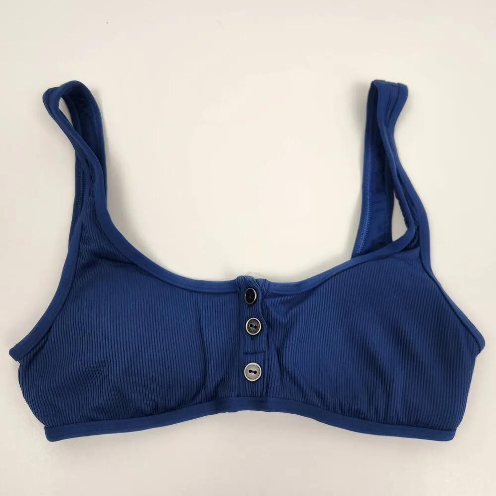 L*Space Robbie Bikini Top in Indigo Blue Size Small NWT - Image 2