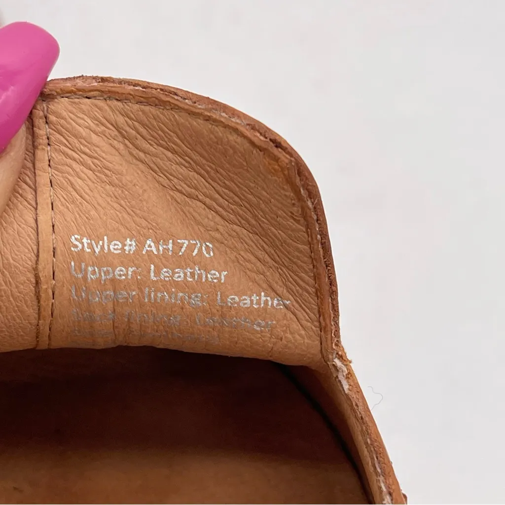 Madewell Tan Leather Skimmer Flats Loafers Slip-On Shoe 7.5 7 1/2 Women’s J Crew - Image 7