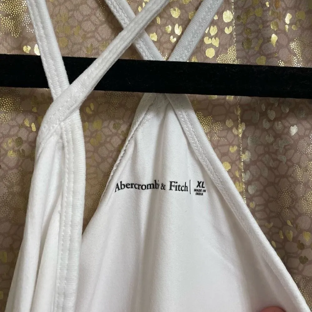 Abercrombie & Fitch seamless white halter neck bodysuit, XL NWT - Image 2