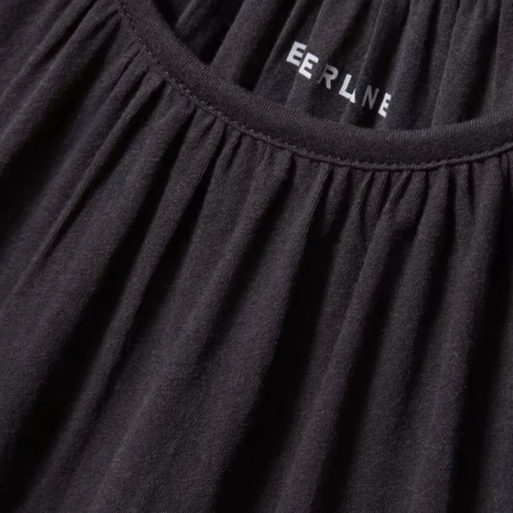 Everlane The Air Poet Tee Long Sleeve Shirt Black Size XSmall - Image 3