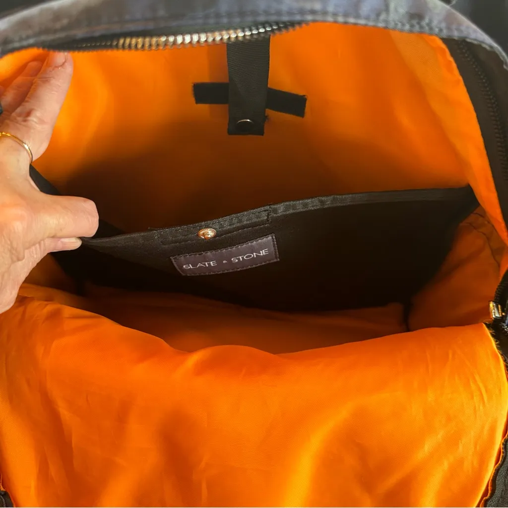 Slate & Stone Nylon Blue Camo Laptop Backpack - Image 9