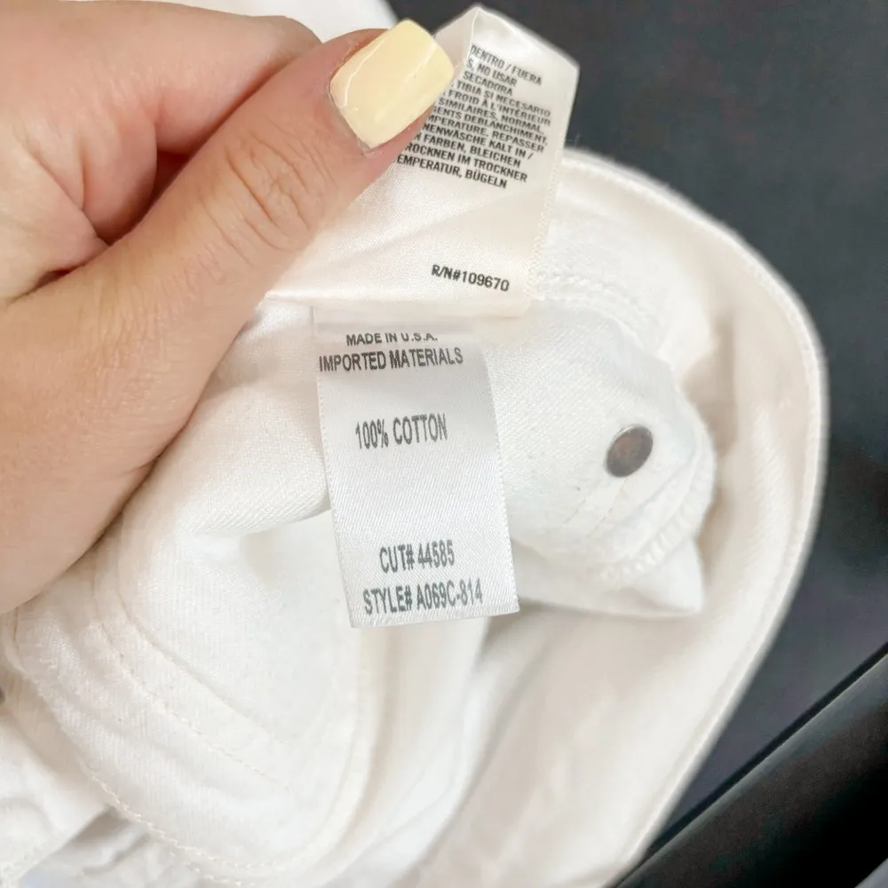 AGOLDE 90's Mid Rise Denim Loose Fit Distressed Jeans Enamel - Image 6